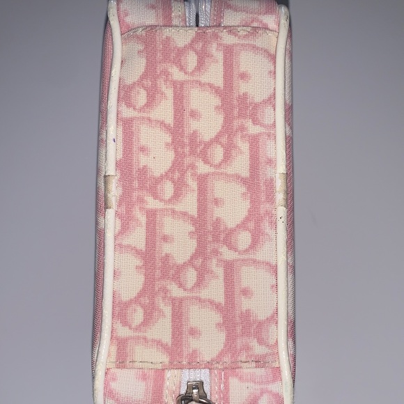 Christian Dior Trotter Pink and White Cosmetic Pouchette - Picture 6 of 6